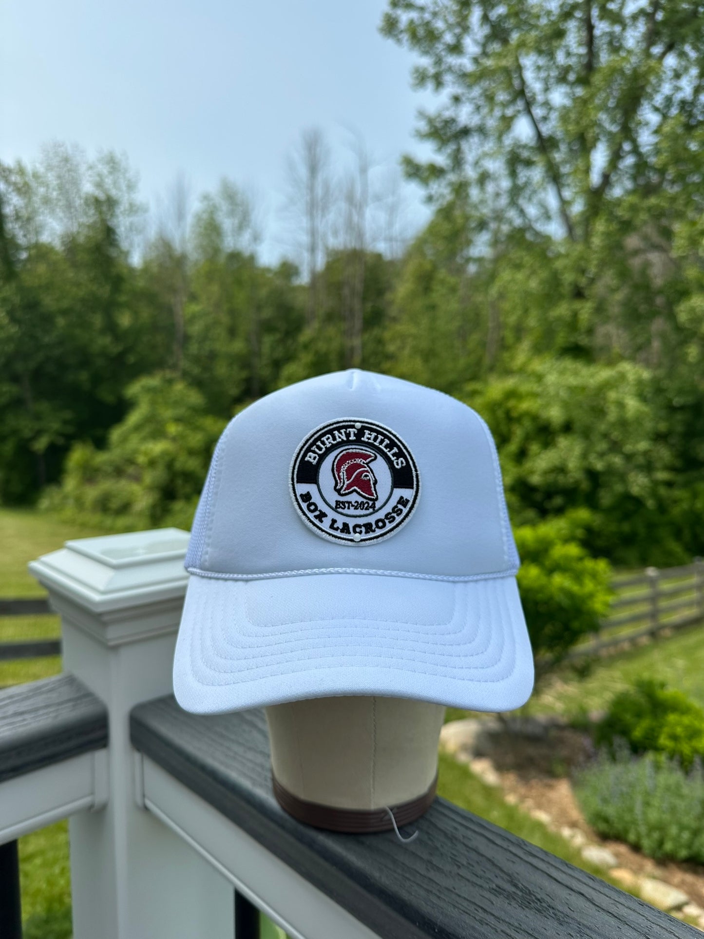 White Box Lax Trucker Hat