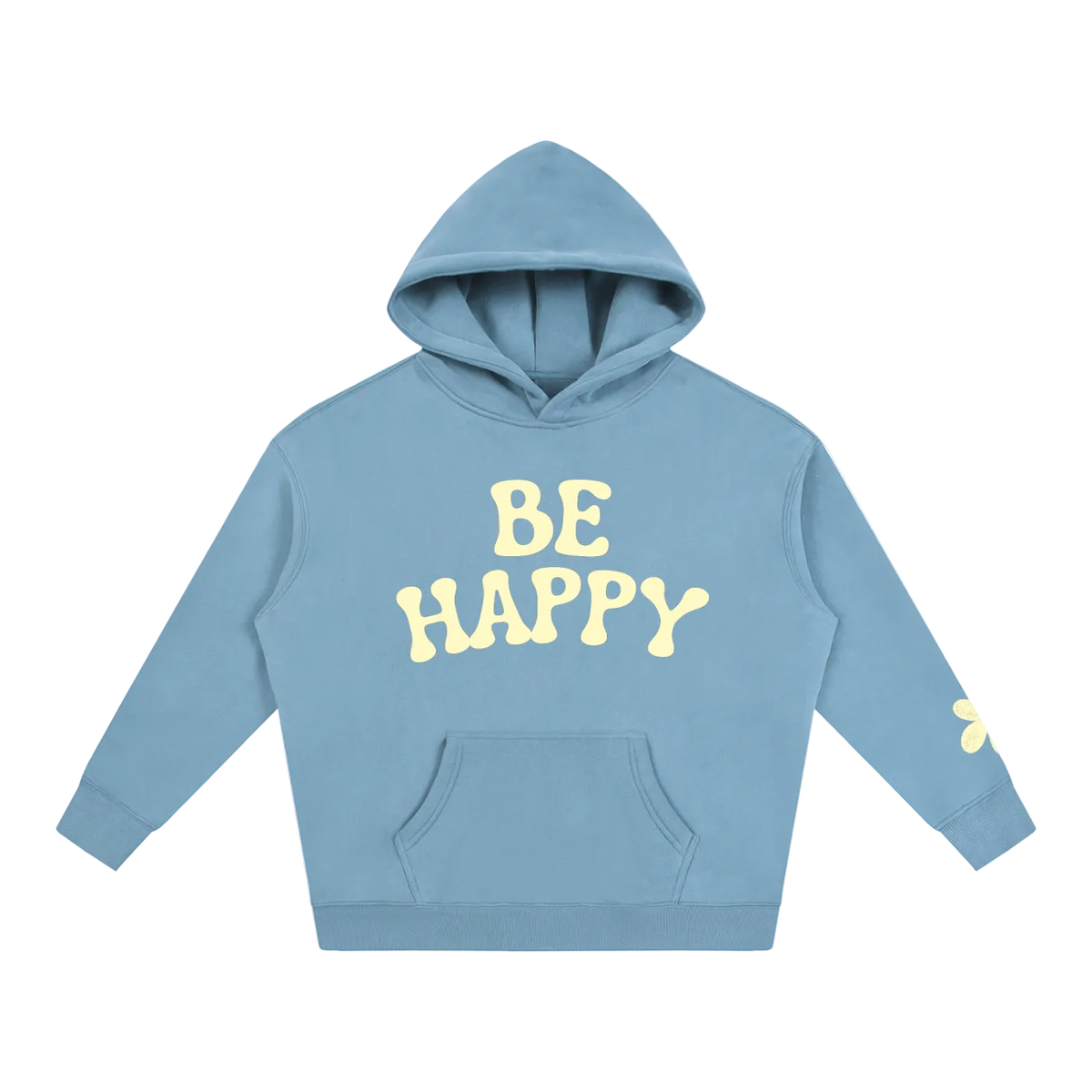Be Happy Oversized Fleeced Hoodie