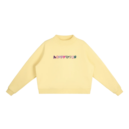Good Day to be Happy Mock-Neck Sweatshirt