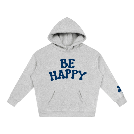 Be Happy Oversized Fleeced Hoodie