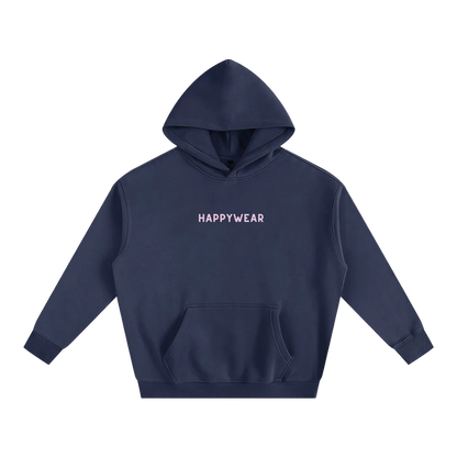 Happy Go Lucky Oversize Fleeced Hoodie
