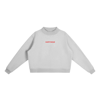 The Happy People Club Fleece Mock-Neck Sweatshirt