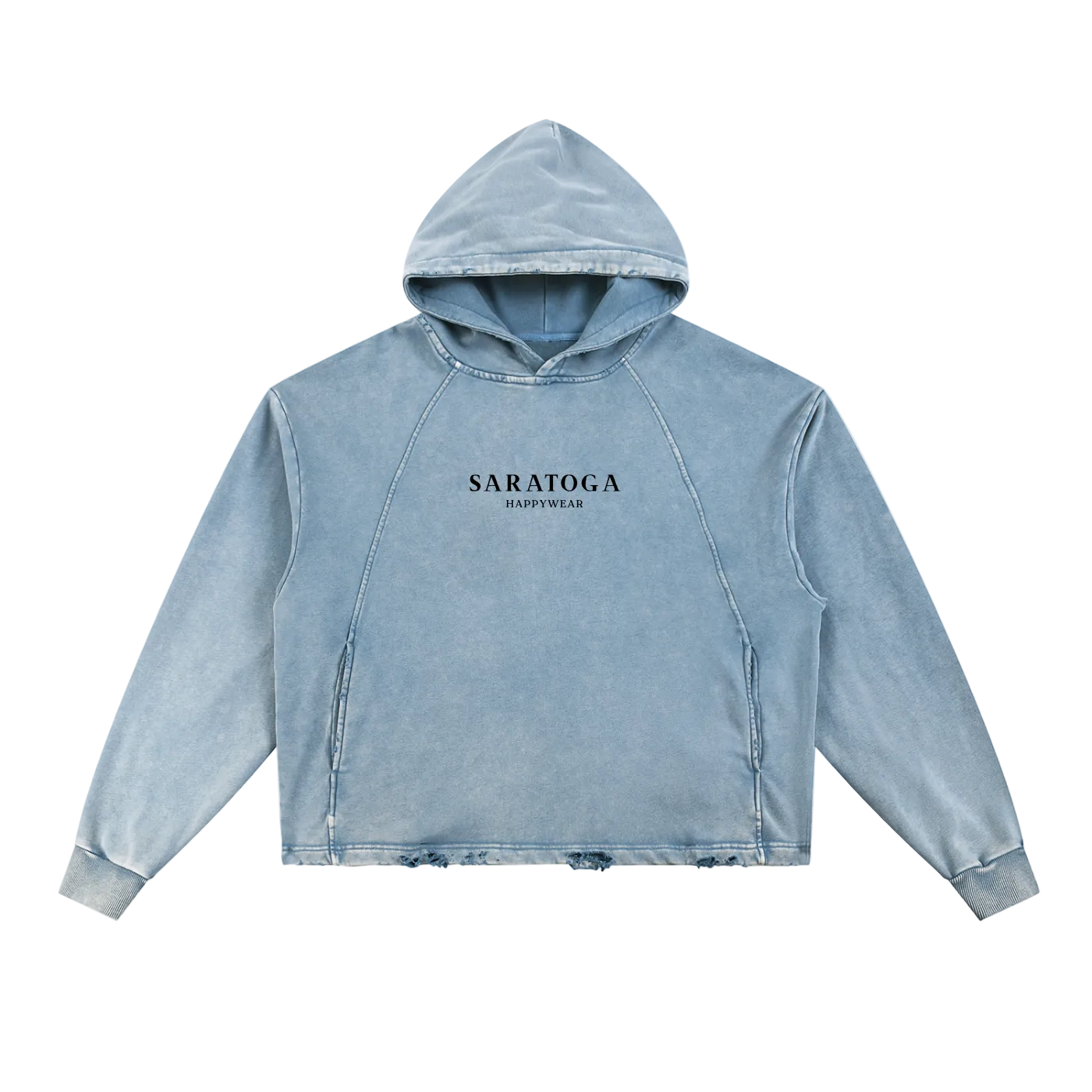 Happy Saratoga Cropped Hoodie