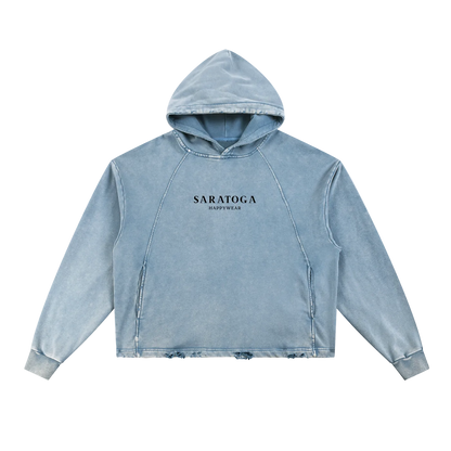 Happy Saratoga Cropped Hoodie