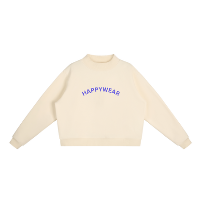 Happiest You Essential Fleece Mock-Neck Sweatshirt