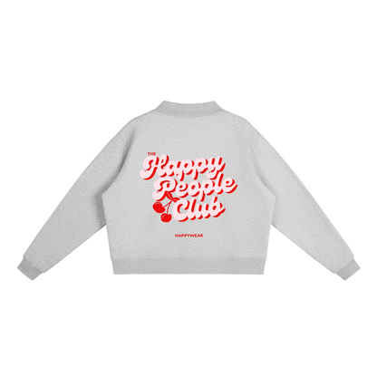 The Happy People Club Fleece Mock-Neck Sweatshirt
