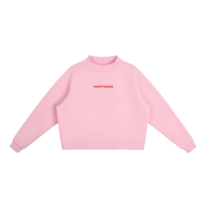 The Happy People Club Fleece Mock-Neck Sweatshirt