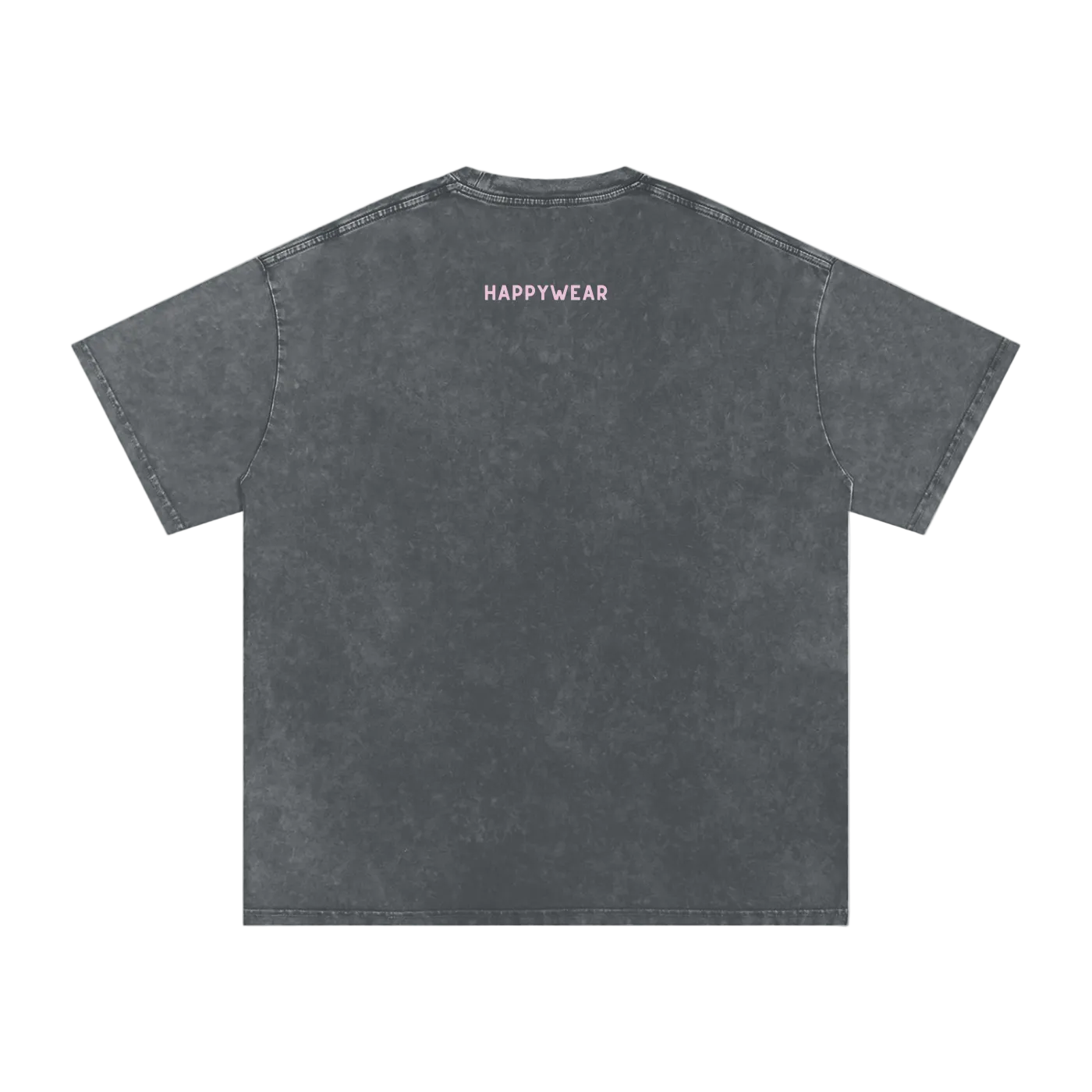 Happy Go Lucky Washed Oversized Cotton T-Shirt