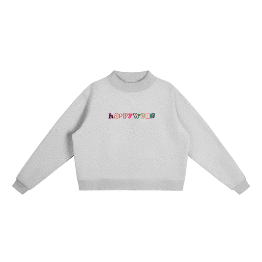 Good Day to be Happy Mock-Neck Sweatshirt