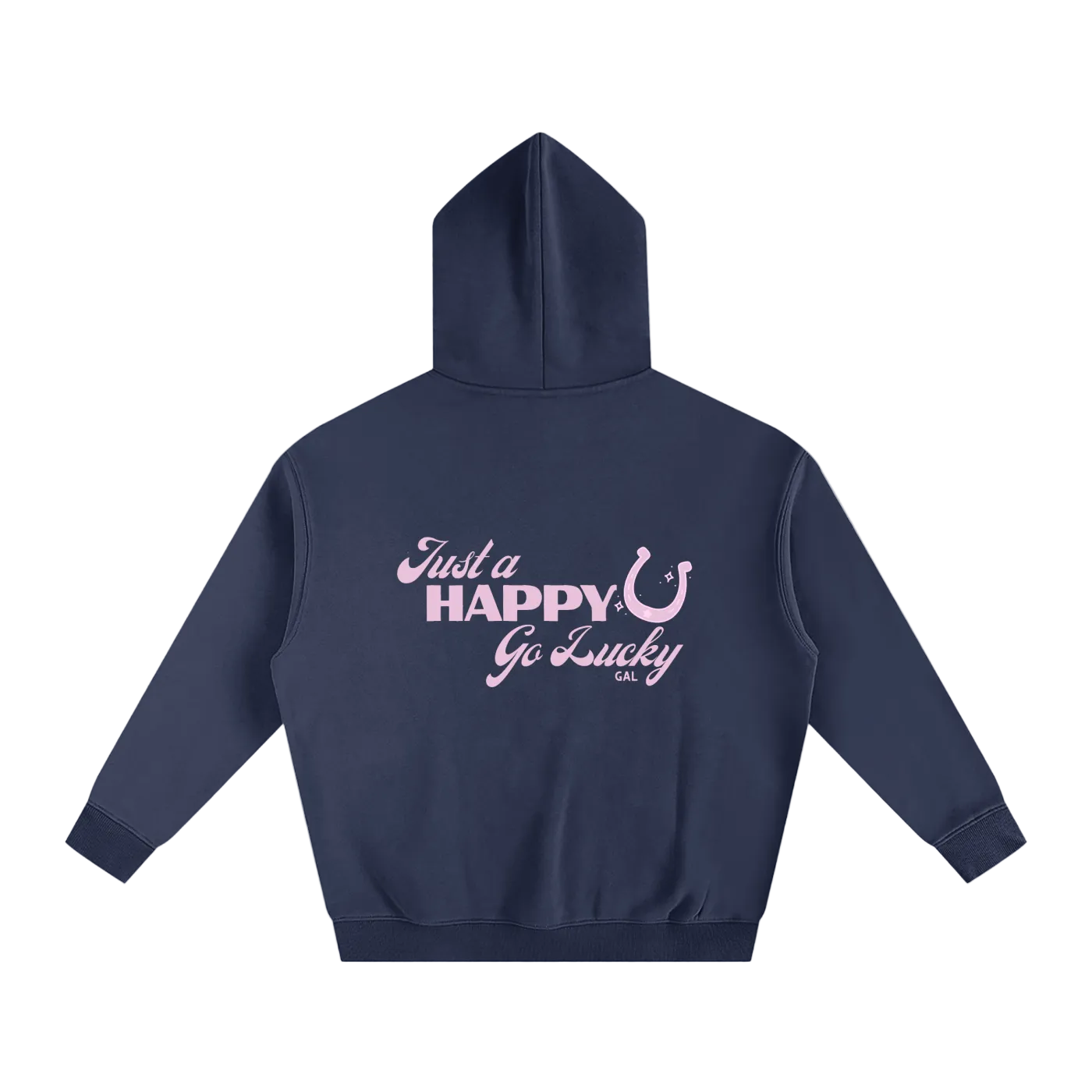 Happy Go Lucky Oversize Fleeced Hoodie