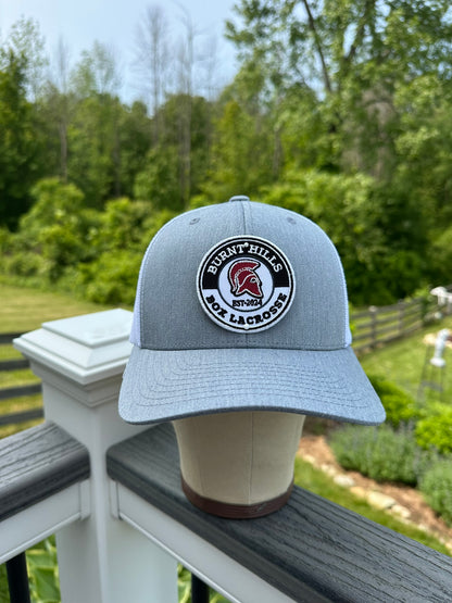 Grey Structured Box Lax Hat