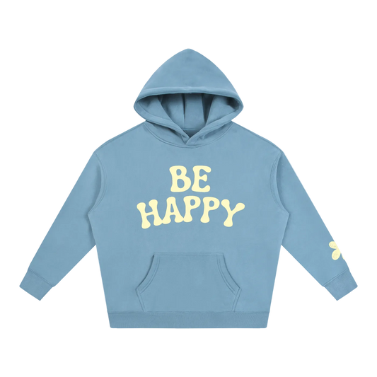 Be Happy Oversized Fleeced Hoodie