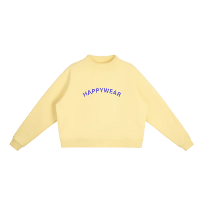 Happiest You Essential Fleece Mock-Neck Sweatshirt
