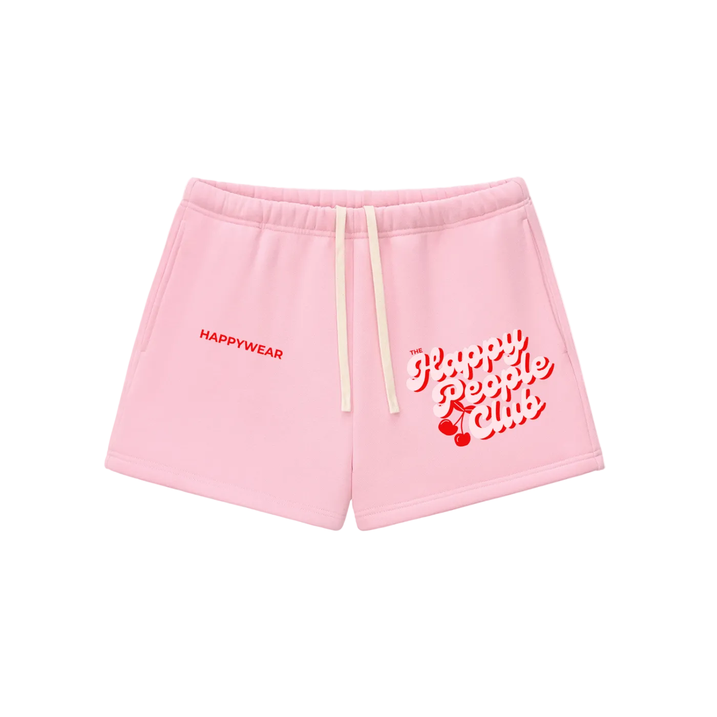 Happy People Club Drawstring Sweatshorts