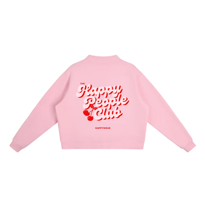The Happy People Club Fleece Mock-Neck Sweatshirt
