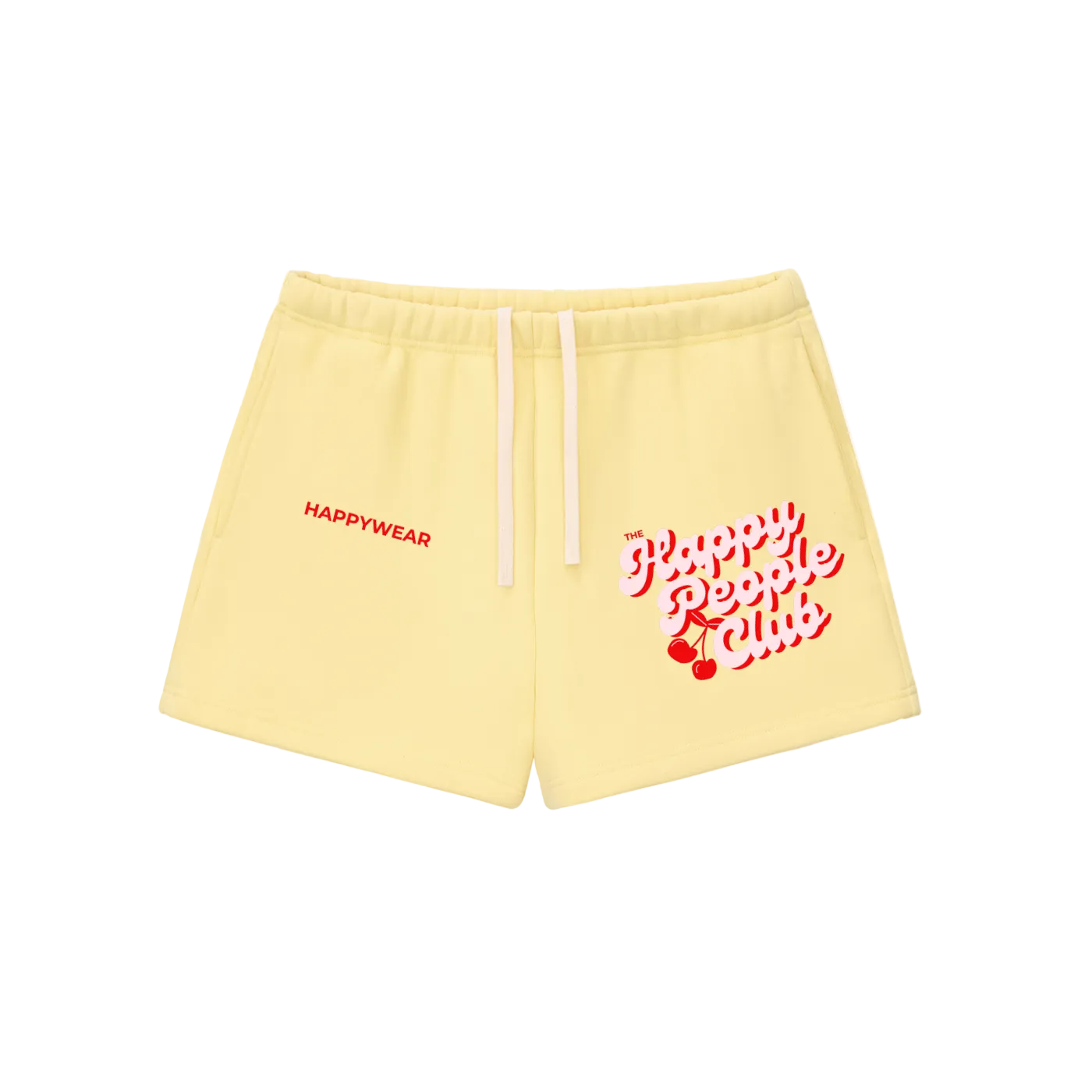 Happy People Club Drawstring Sweatshorts