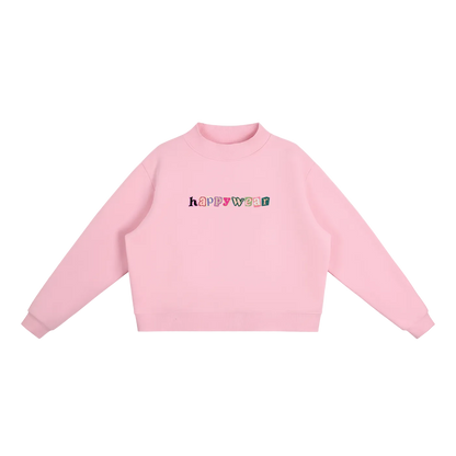 Good Day to be Happy Mock-Neck Sweatshirt