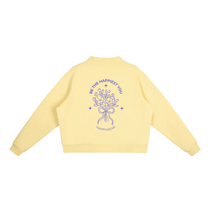 Happiest You Essential Fleece Mock-Neck Sweatshirt